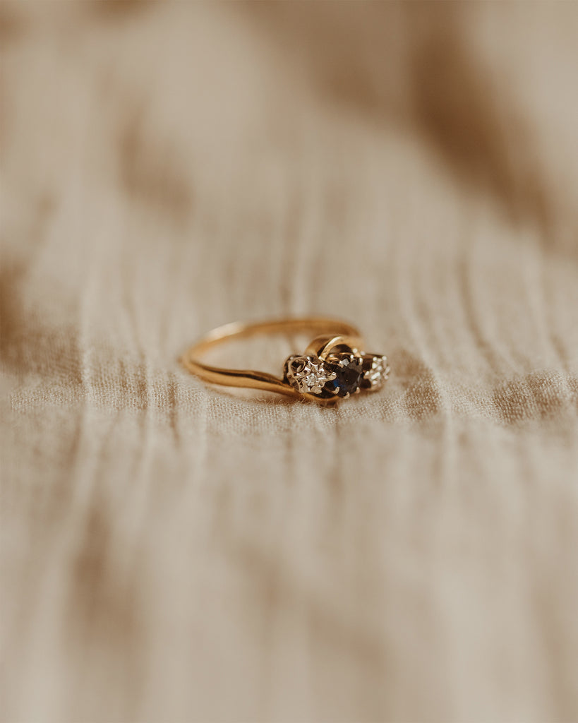 Jean 18ct Gold Sapphire & Diamond Ring