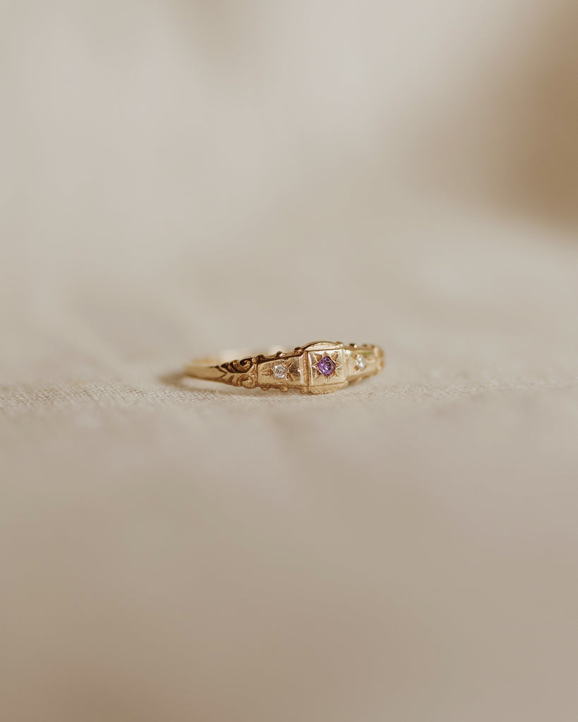 Hazel 9ct Gold Amethyst Ring