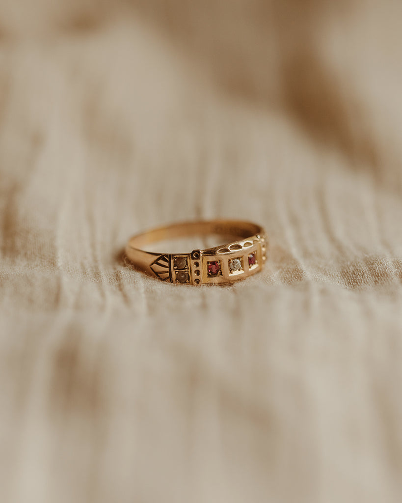Rosemary 15ct Gold Ruby & Diamond Ring