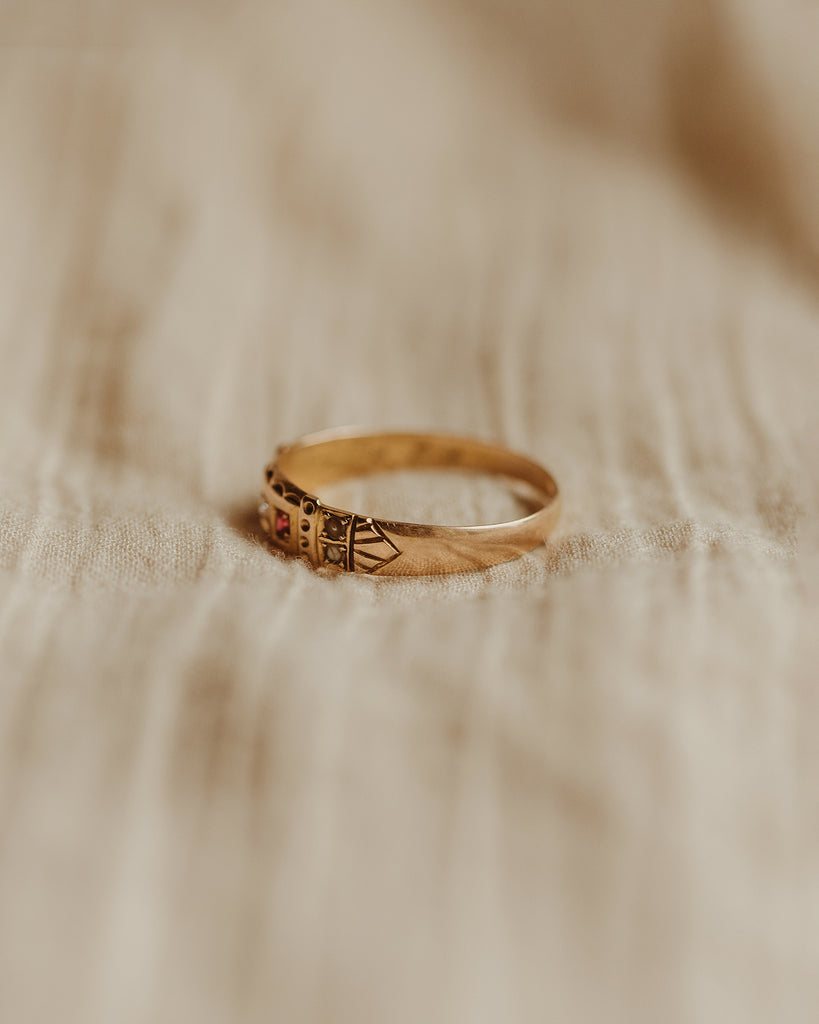 Rosemary 15ct Gold Ruby & Diamond Ring