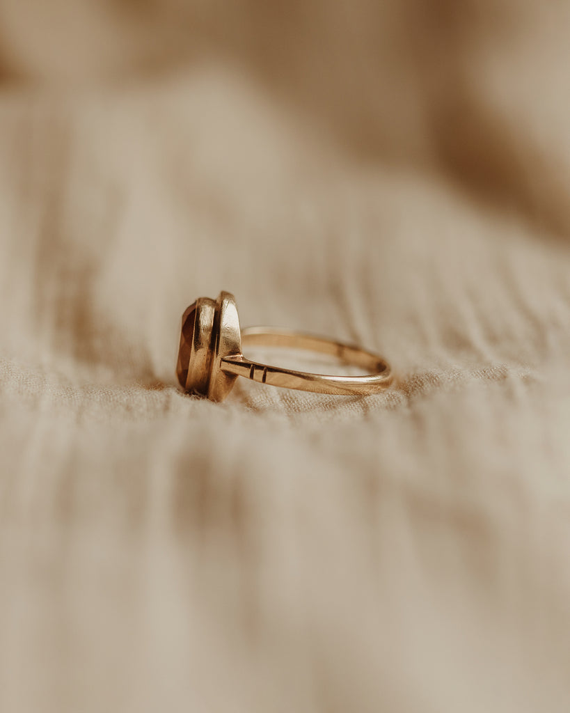 Rena 1968 9ct Gold Citrine Ring