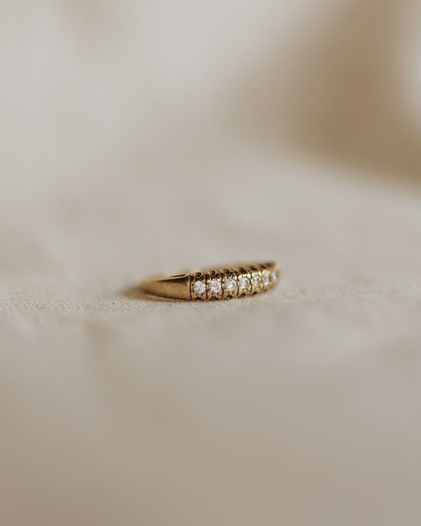 Dolores 9ct Gold Half Eternity Ring