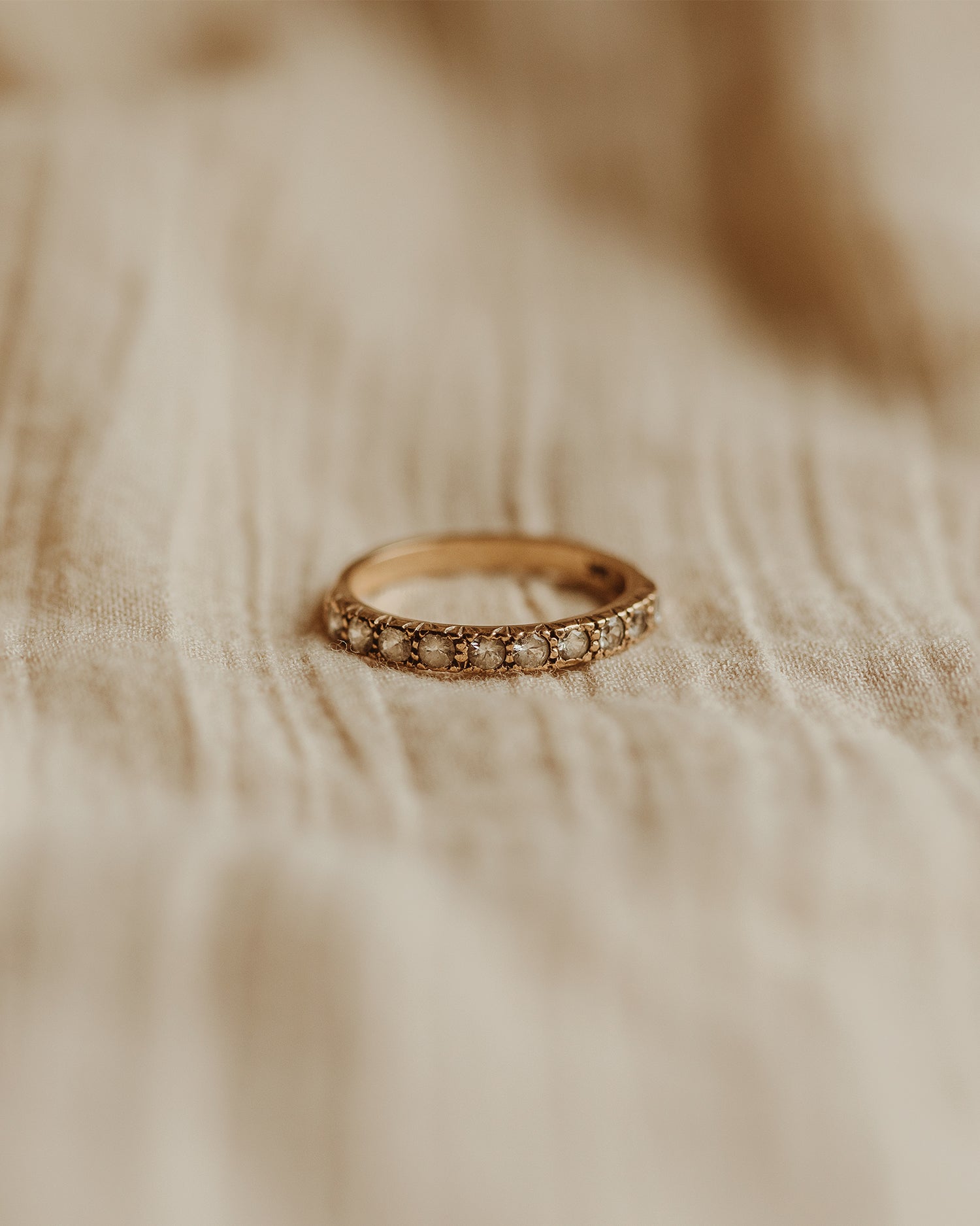 Image of Cecilia 9ct Gold Half Eternity Ring
