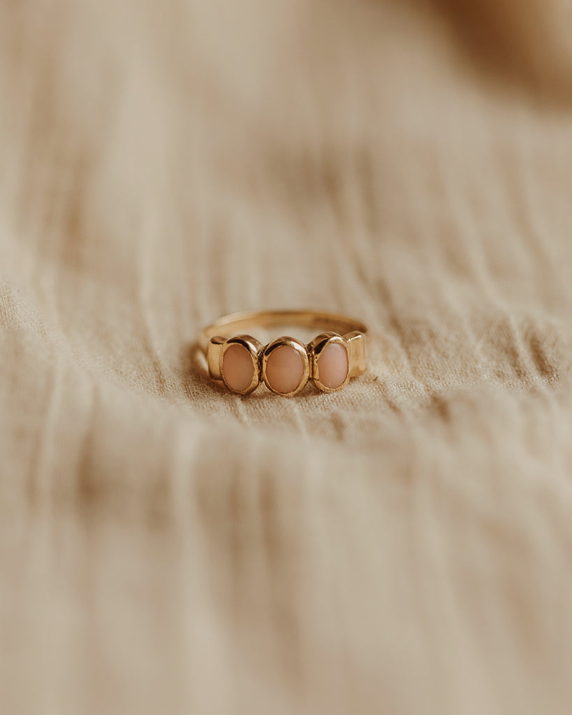 Emilia 9ct Gold Coral Ring