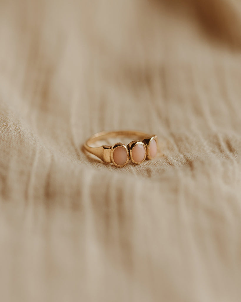Emilia 9ct Gold Coral Ring