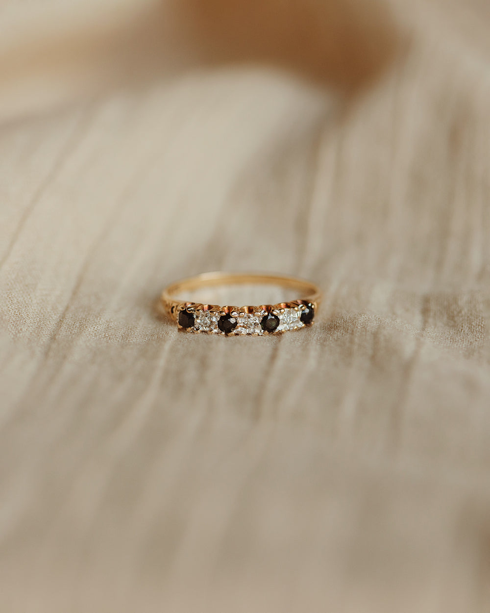 Lillian 9ct Gold Sapphire & Diamond Ring