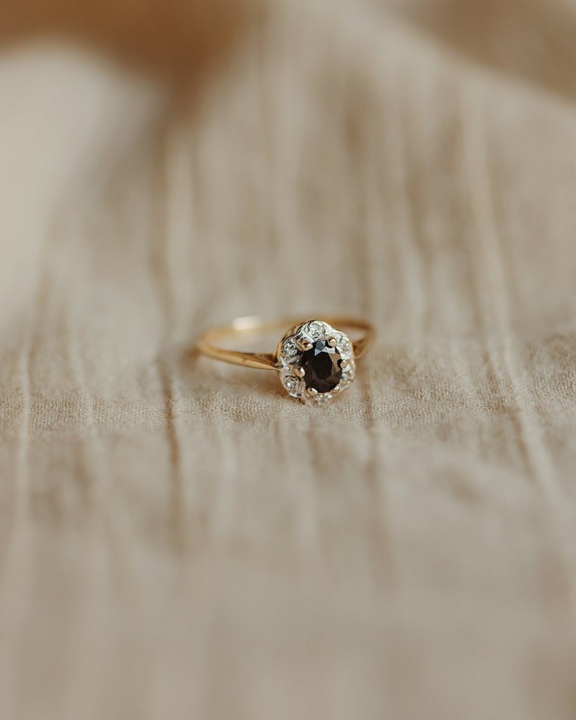 Francine 1967 9ct Gold Sapphire & Diamond Ring