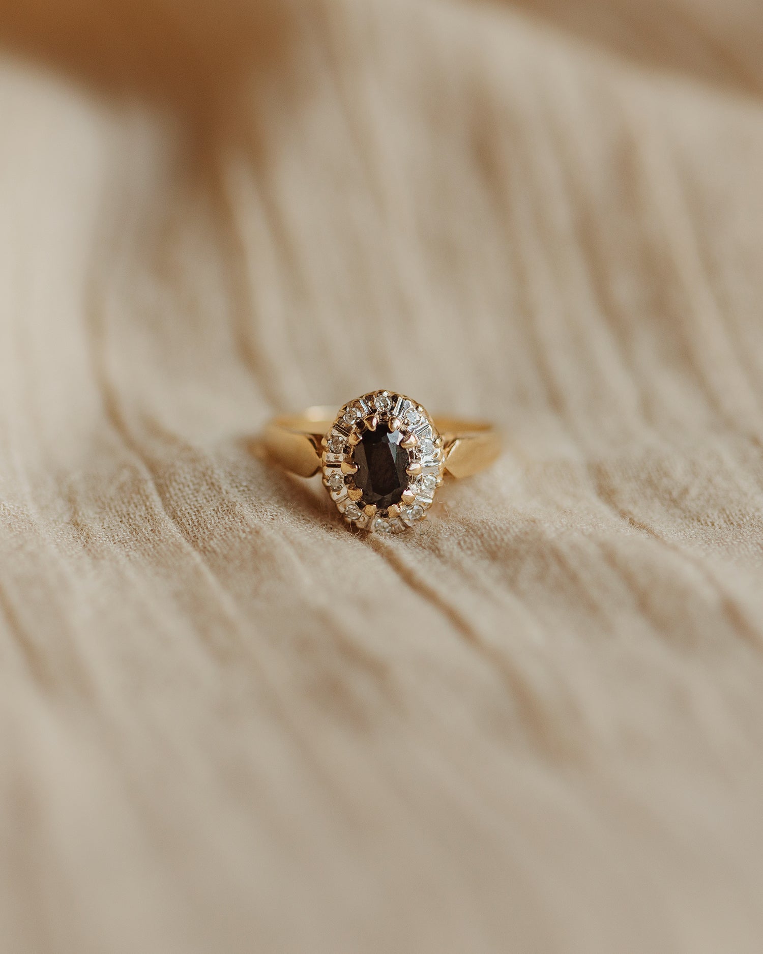 Mildred 9ct Gold Sapphire & Diamond Ring