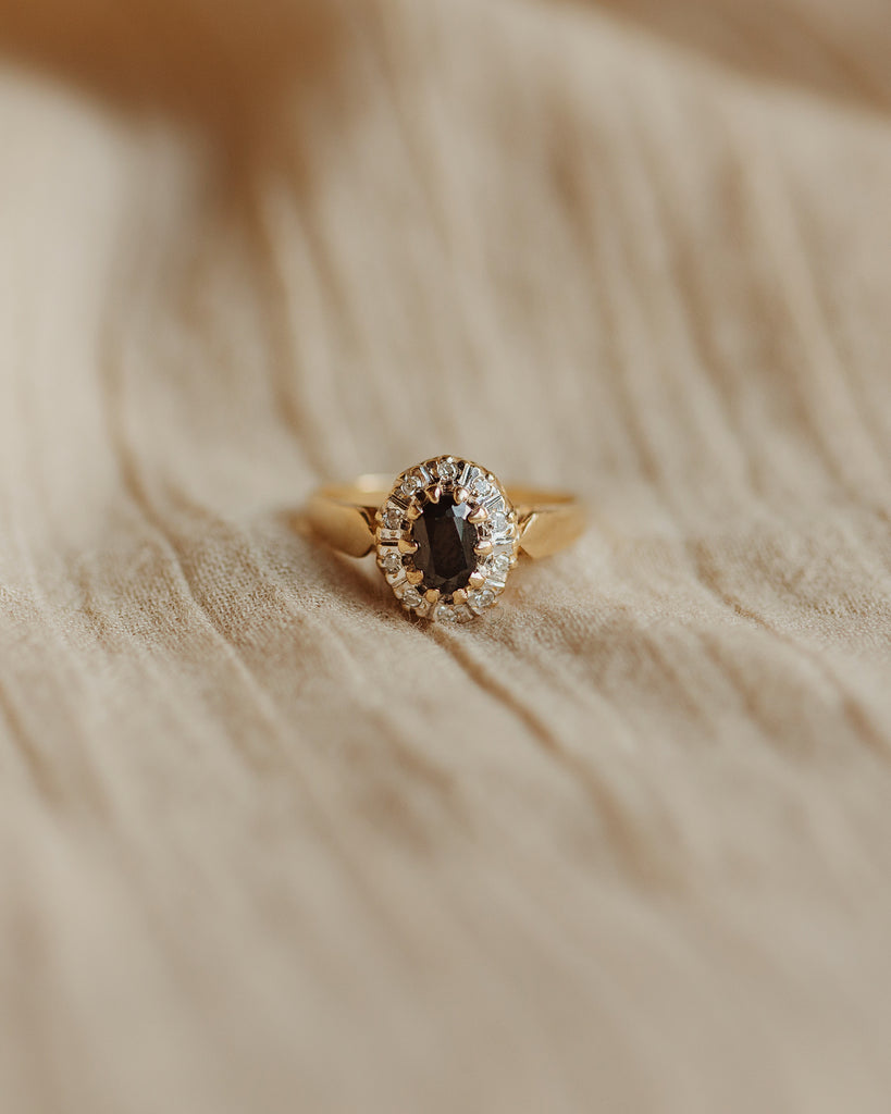 Mildred 9ct Gold Sapphire & Diamond Ring