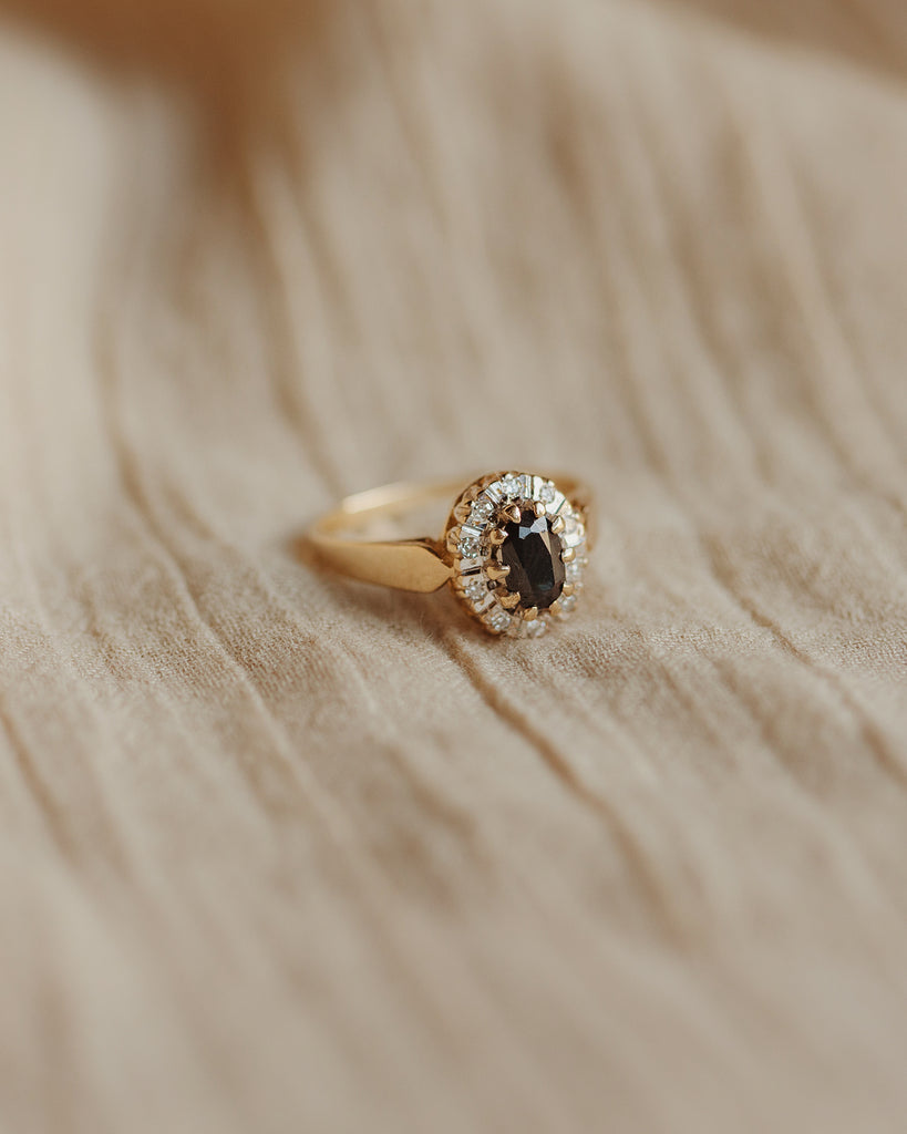 Mildred 9ct Gold Sapphire & Diamond Ring