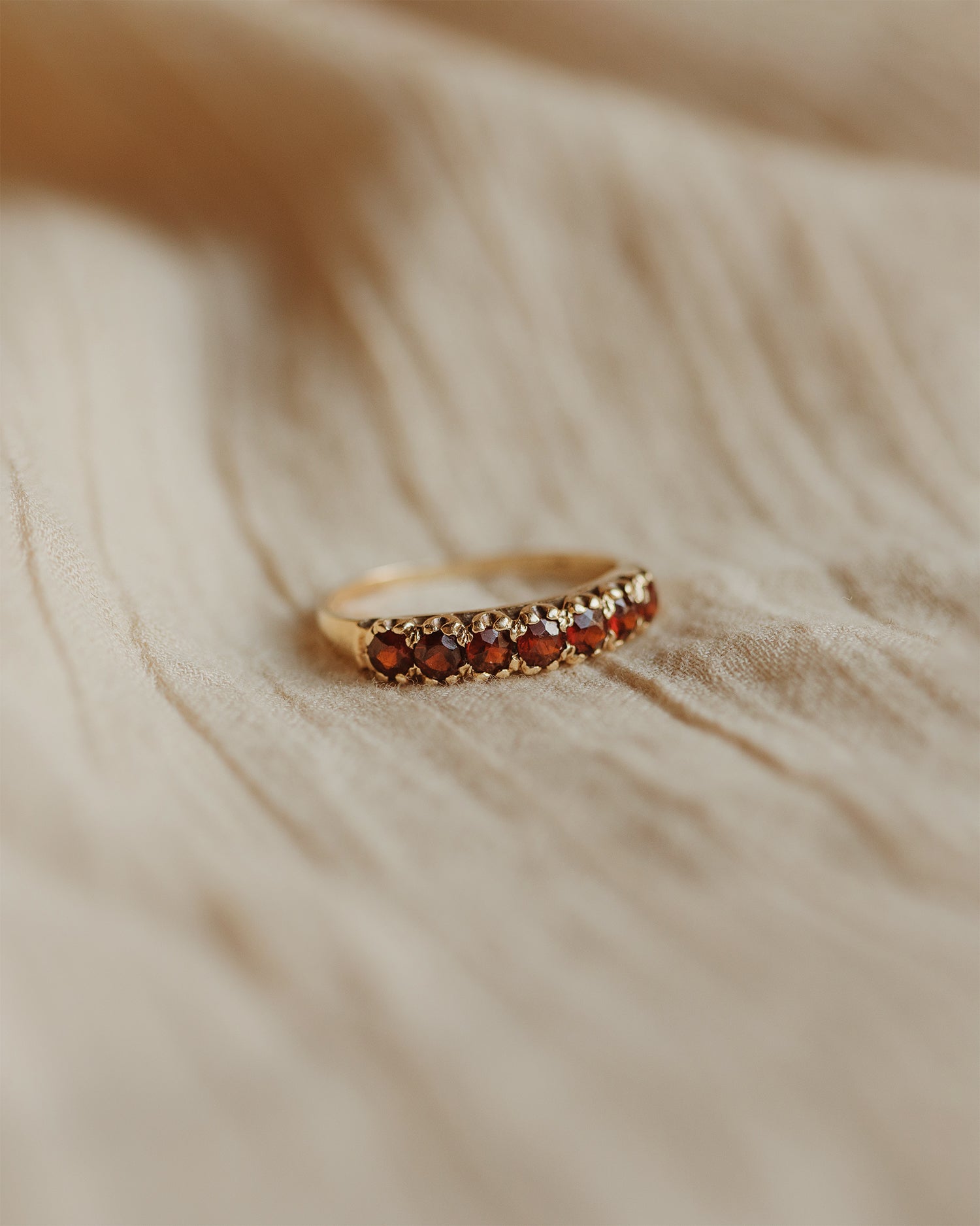 Francine 9ct Gold Garnet Ring