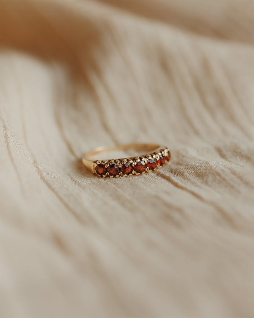Francine 9ct Gold Garnet Ring