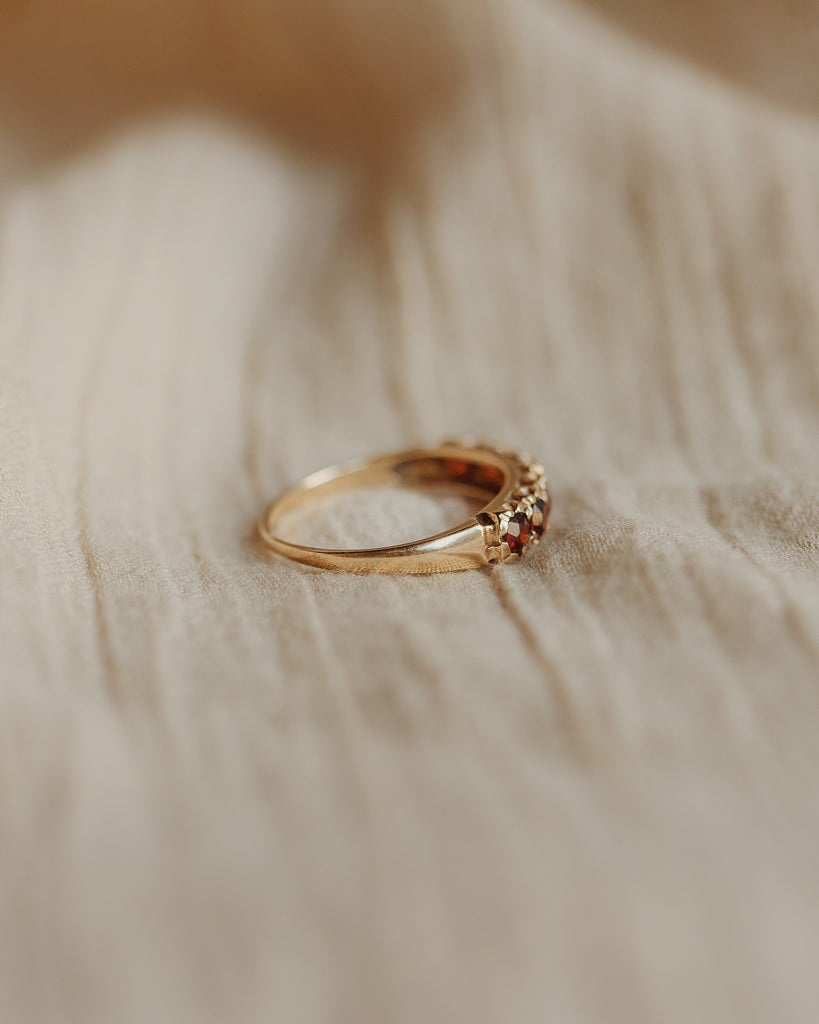 Francine 9ct Gold Garnet Ring