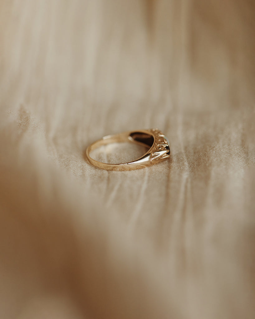 Angeline 9ct Gold Opal & Sapphire Ring