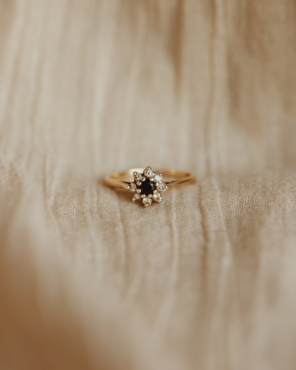 Harriette 9ct Gold Sapphire Cluster Ring