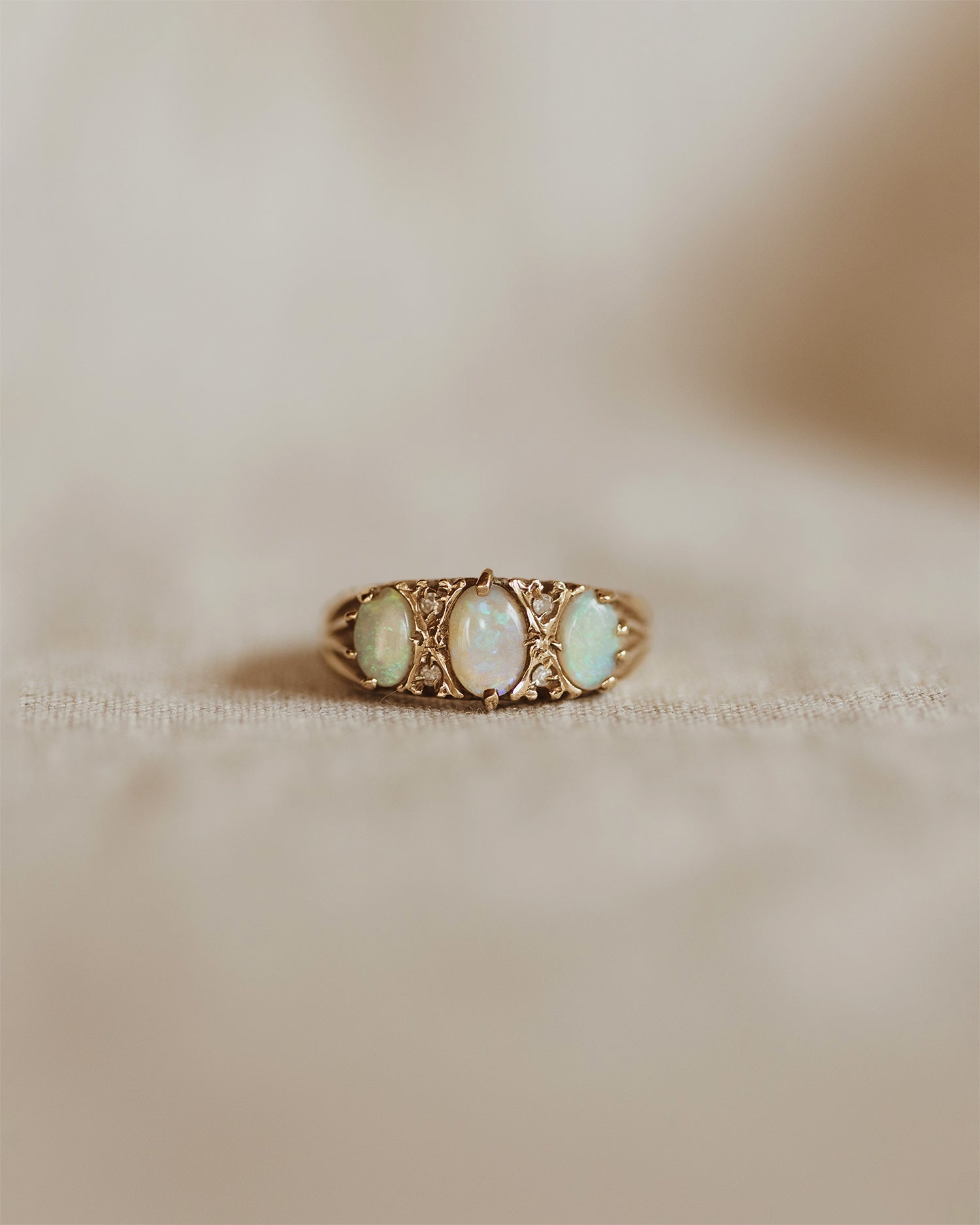 Image of Spencer 9ct Gold Opal Ring
