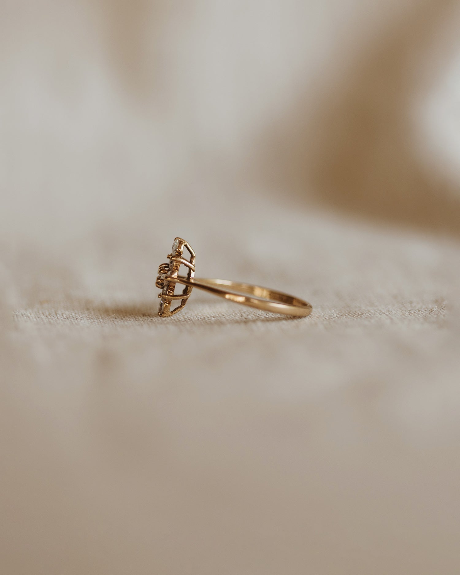 Chloe 9ct Gold Cluster Ring