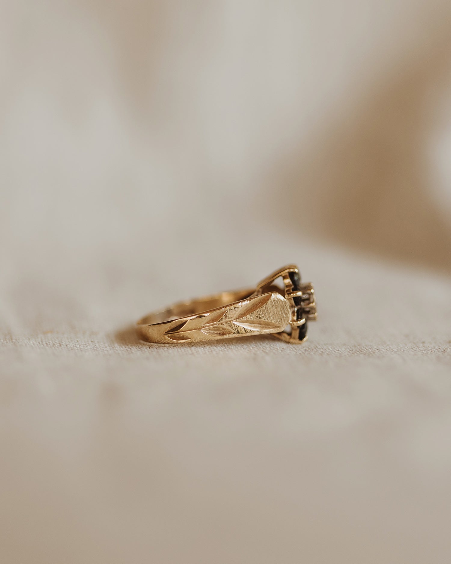 Gladys 9ct Gold Sapphire & Diamond Ring
