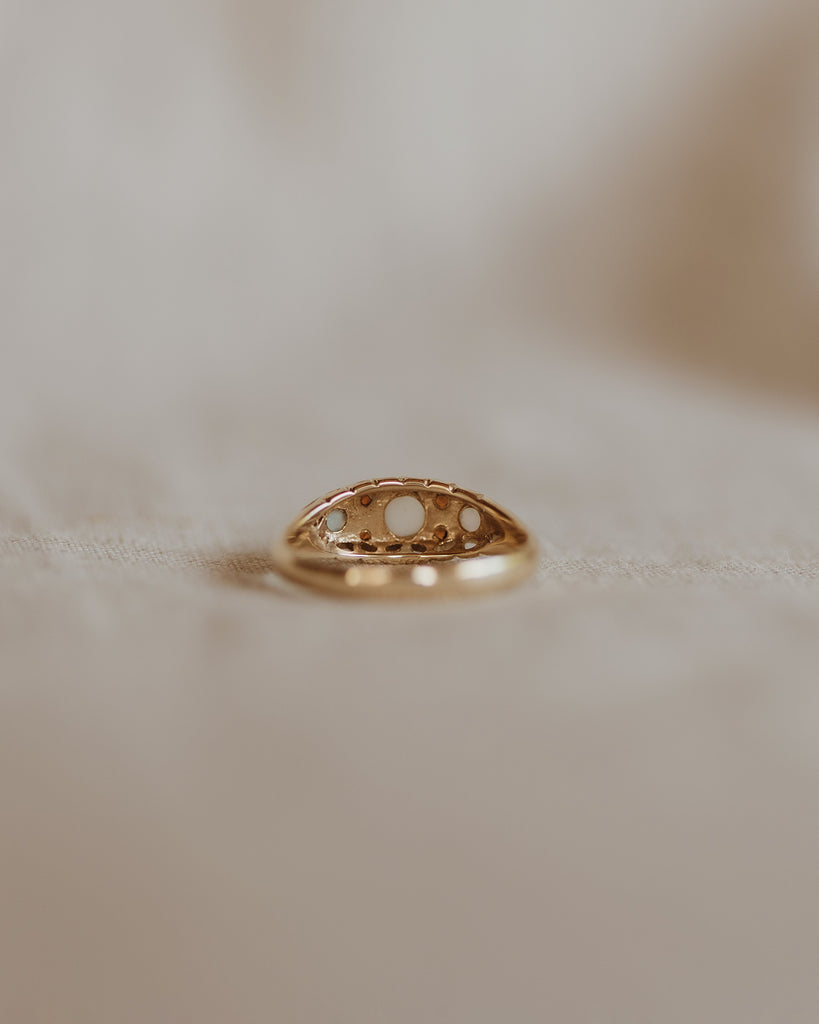 Hester 9ct Gold Opal & Garnet Ring