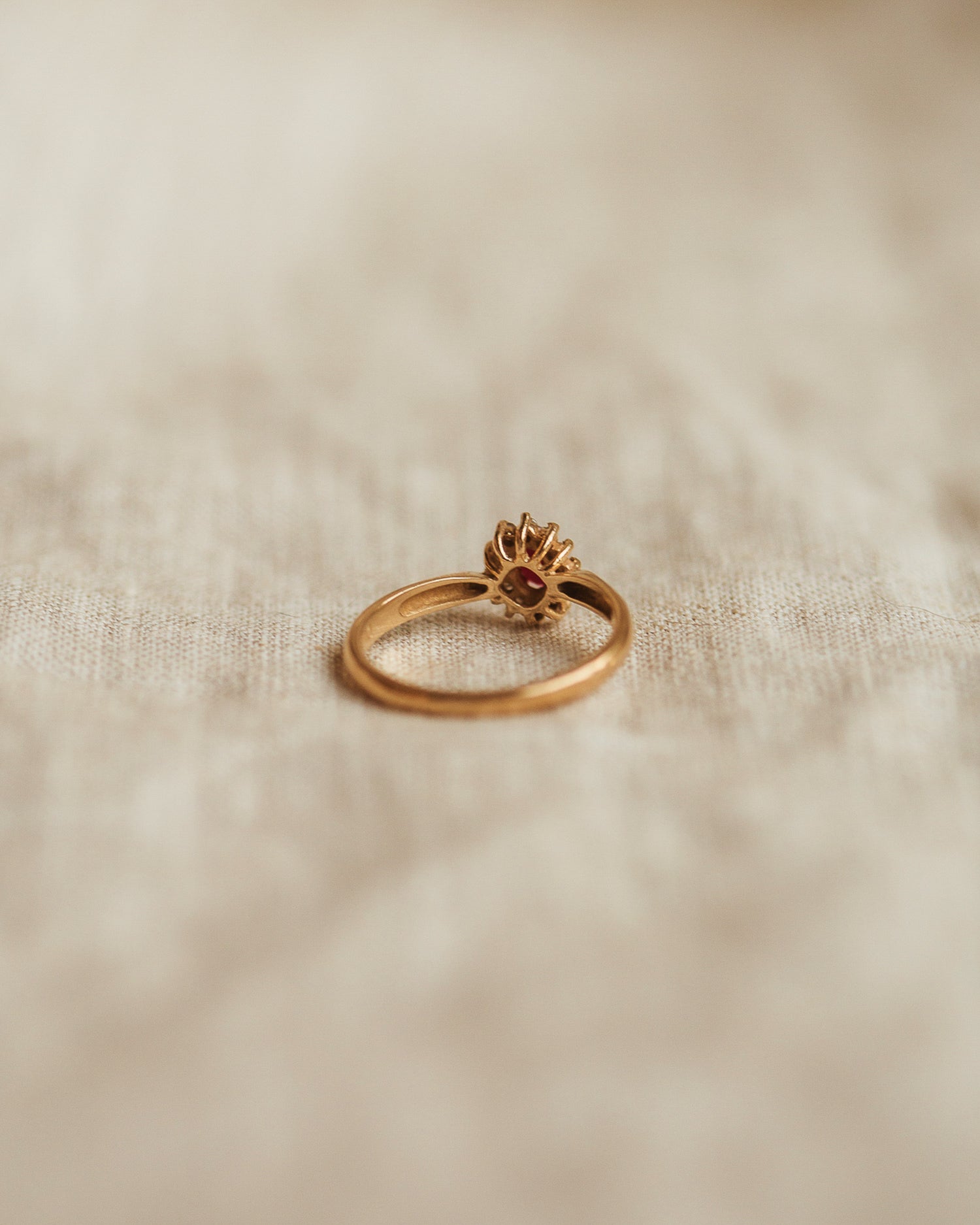 Ophelia 9ct Gold Ruby & Diamond Ring