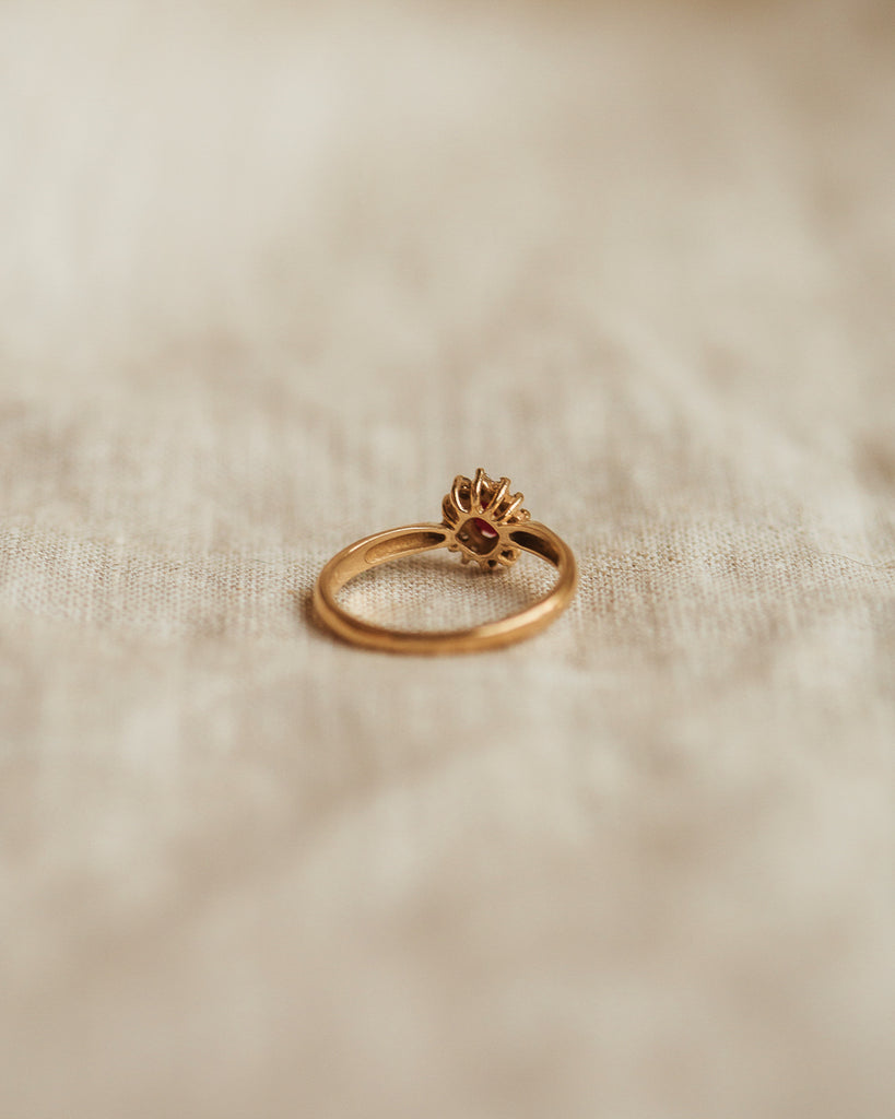 Ophelia 9ct Gold Ruby & Diamond Ring