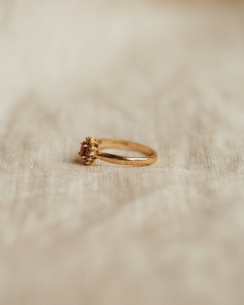 Ophelia 9ct Gold Ruby & Diamond Ring