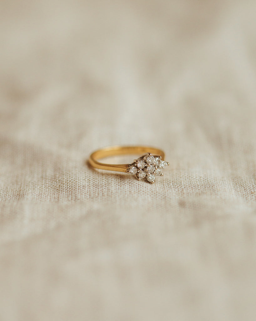 Posey 18ct Gold Diamond Cluster Ring