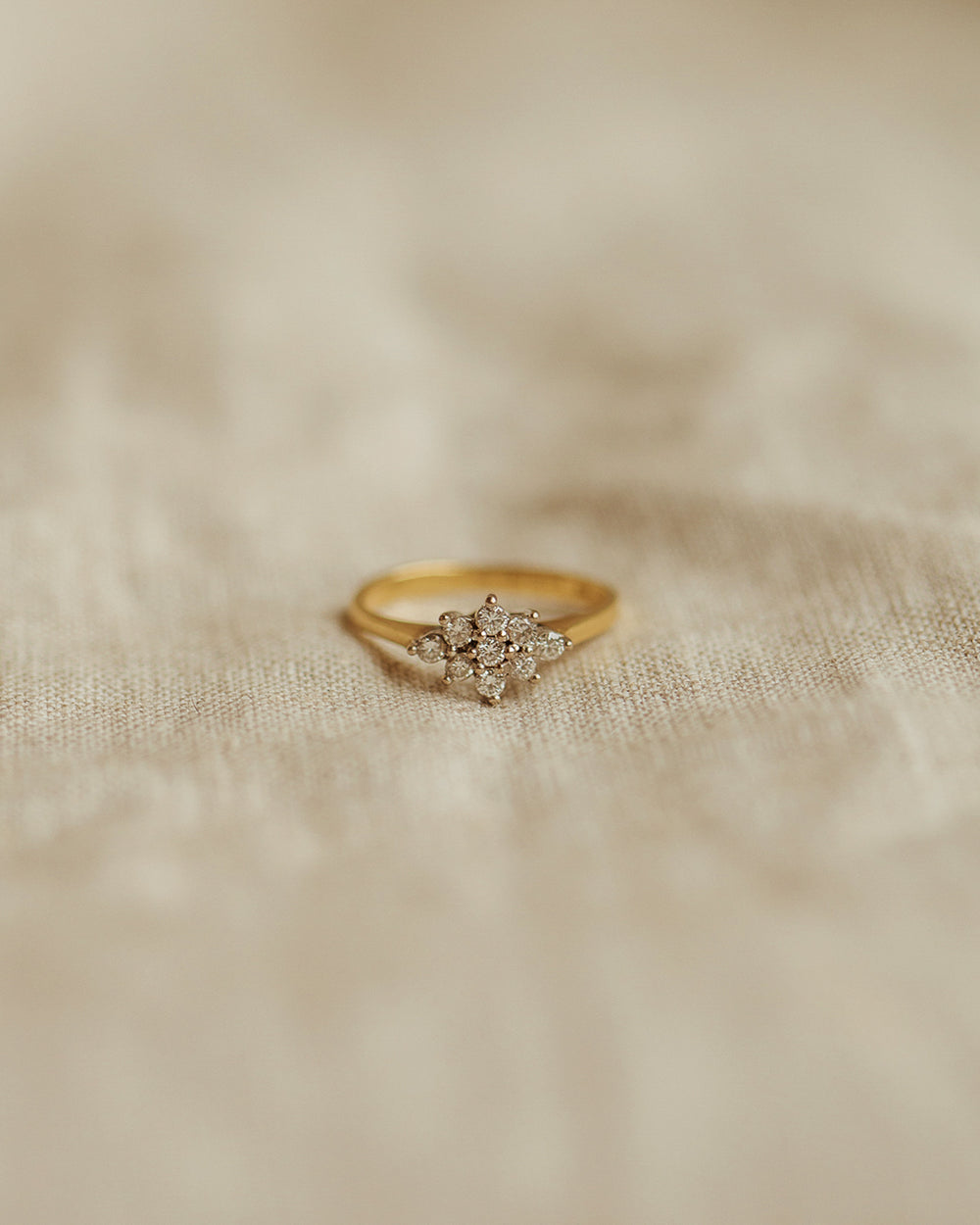 Posey 18ct Gold Diamond Cluster Ring