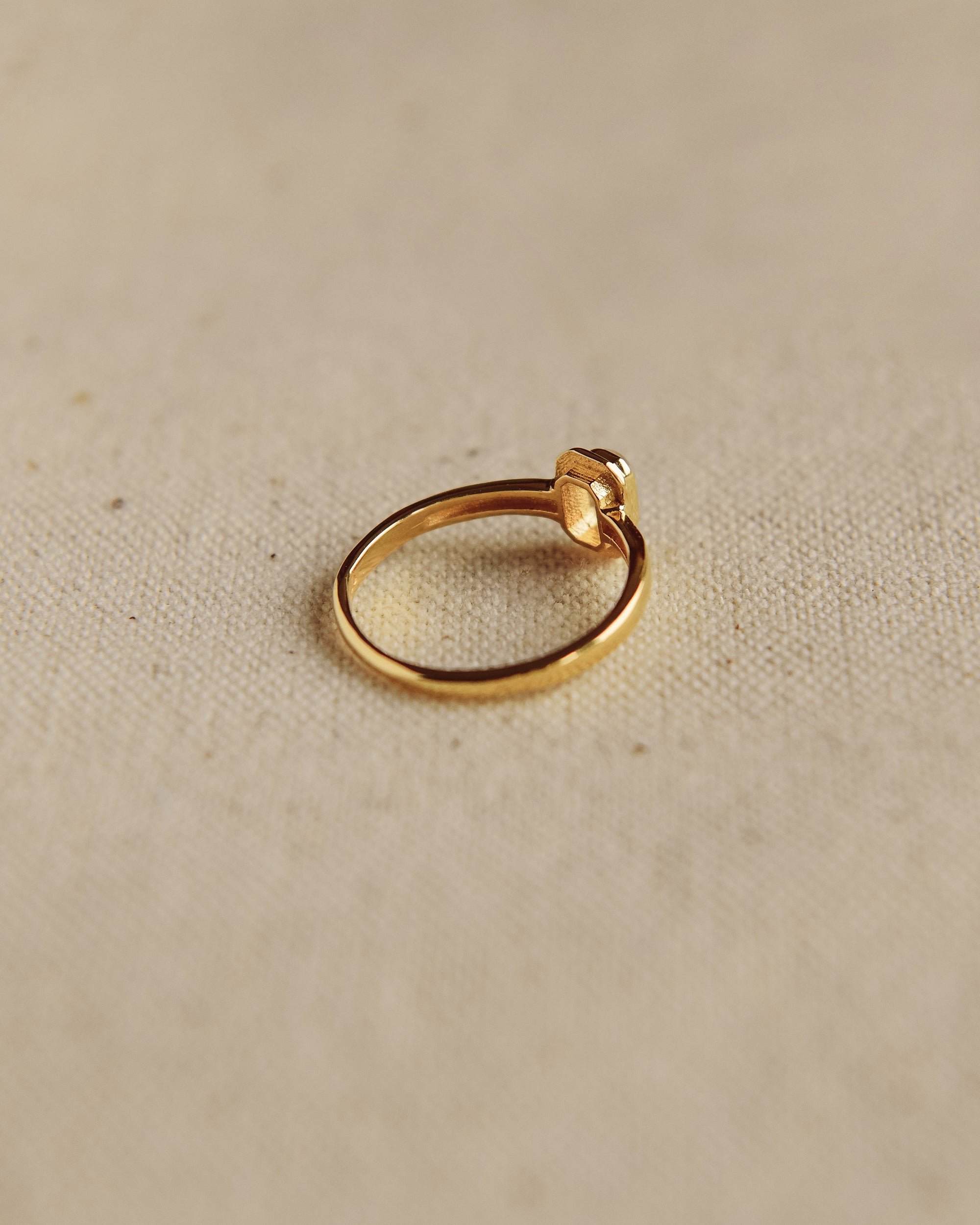 Frances Gold Vermeil Birthstone Ring - April
