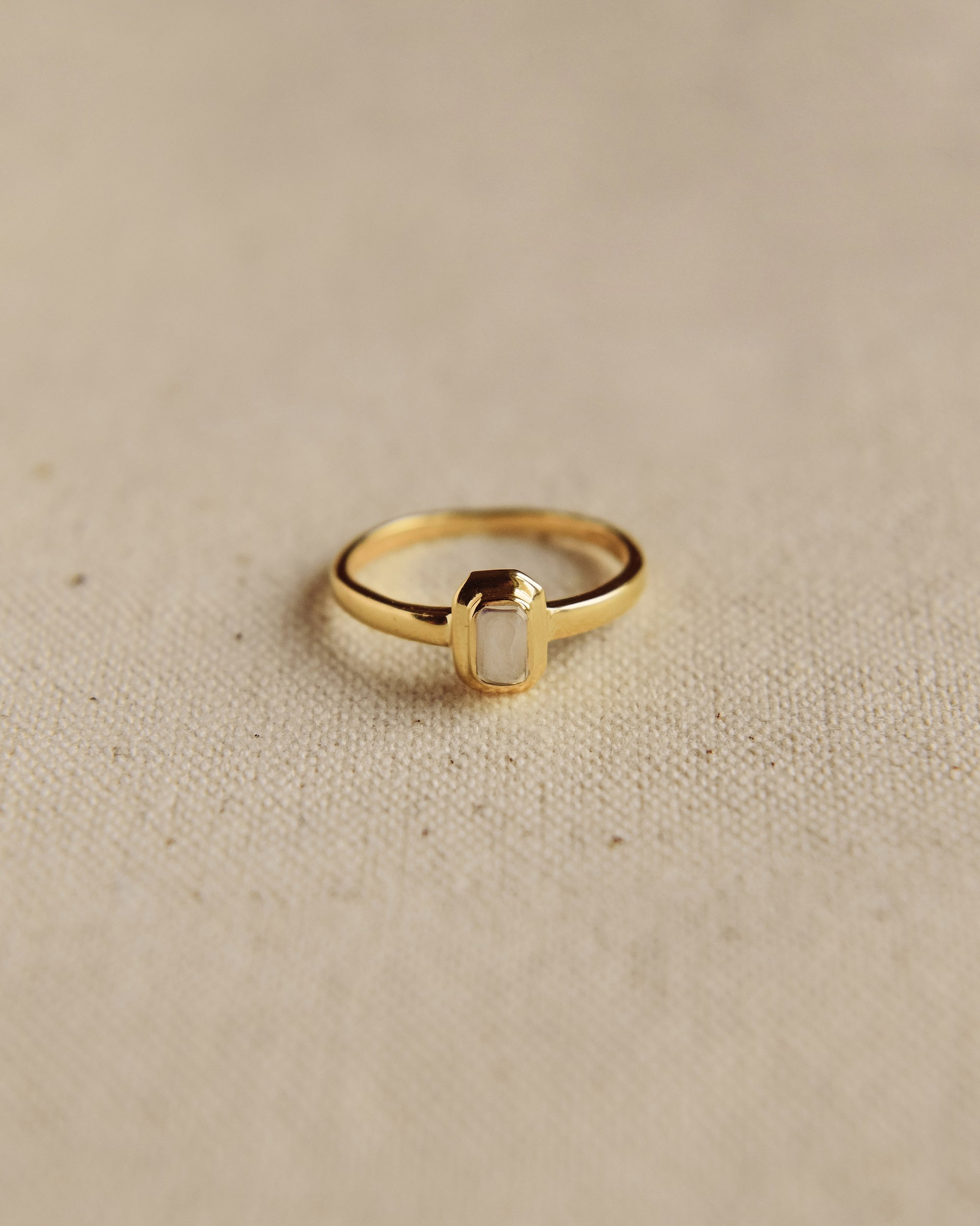 Image of Frances Gold Vermeil Birthstone Ring - April