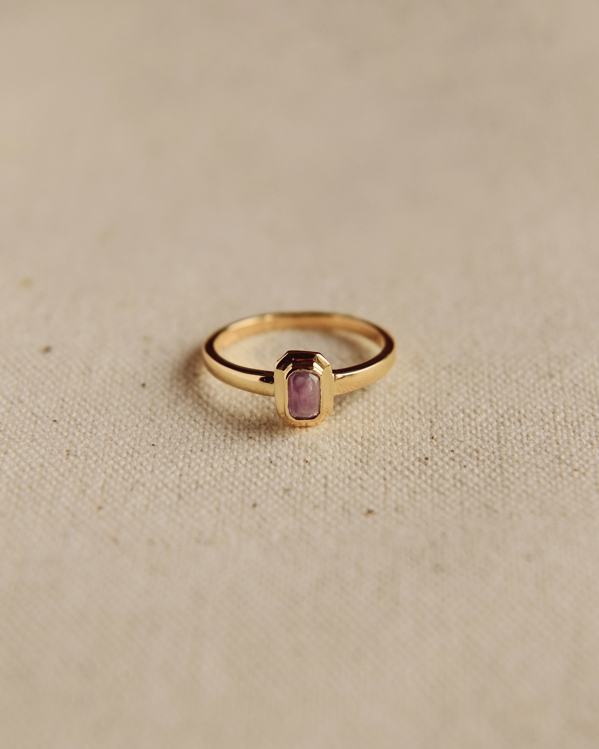 Frances Gold Vermeil Birthstone Ring - February