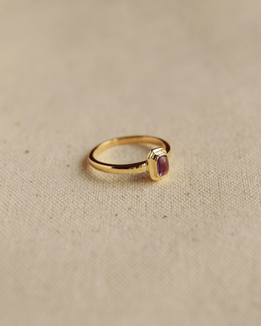 Frances Gold Vermeil Birthstone Ring - February