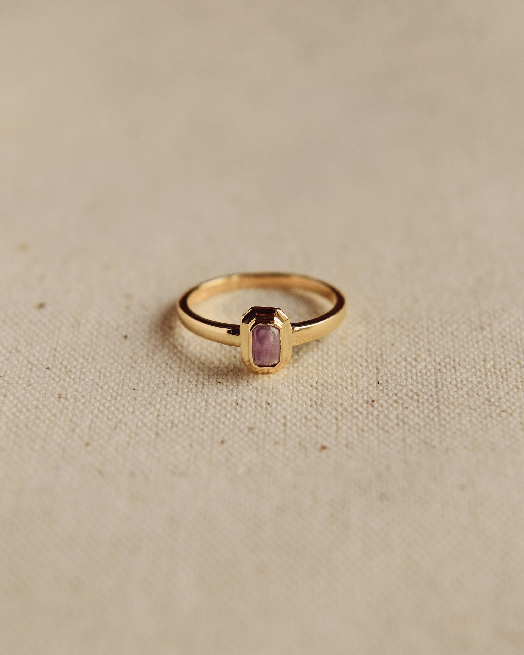 Image of Frances Gold Vermeil Birthstone Ring - February