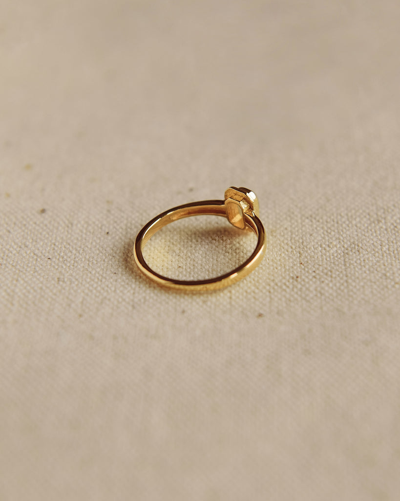 Frances Gold Vermeil Birthstone Ring - October