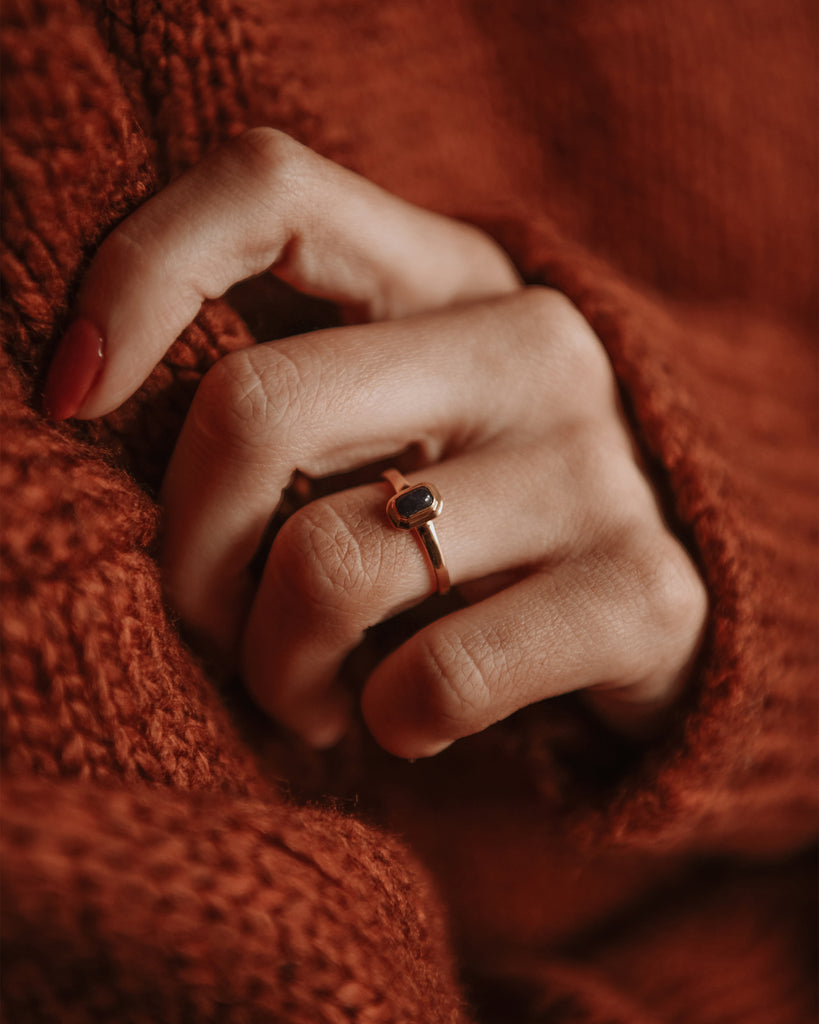 Frances Gold Vermeil Birthstone Ring - September