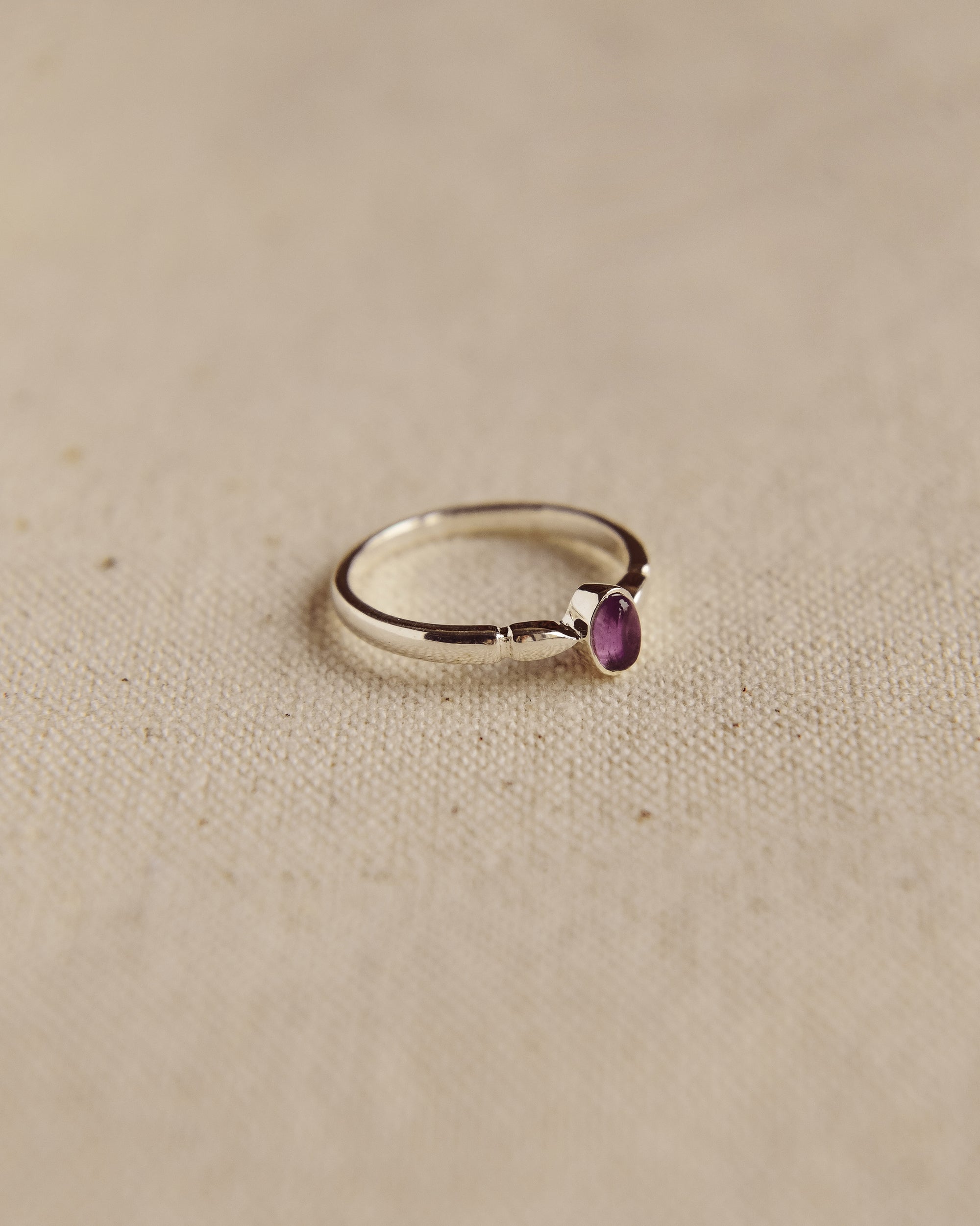 Joanie Sterling Silver Birthstone Ring - February