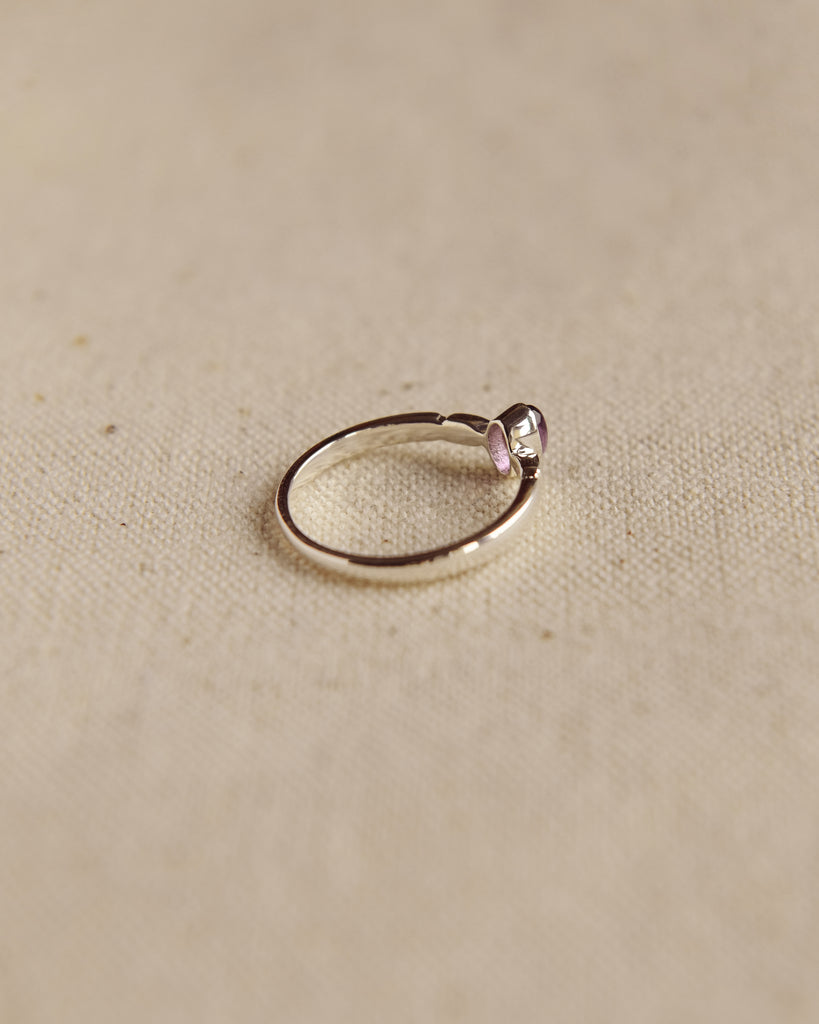 Joanie Sterling Silver Birthstone Ring - February