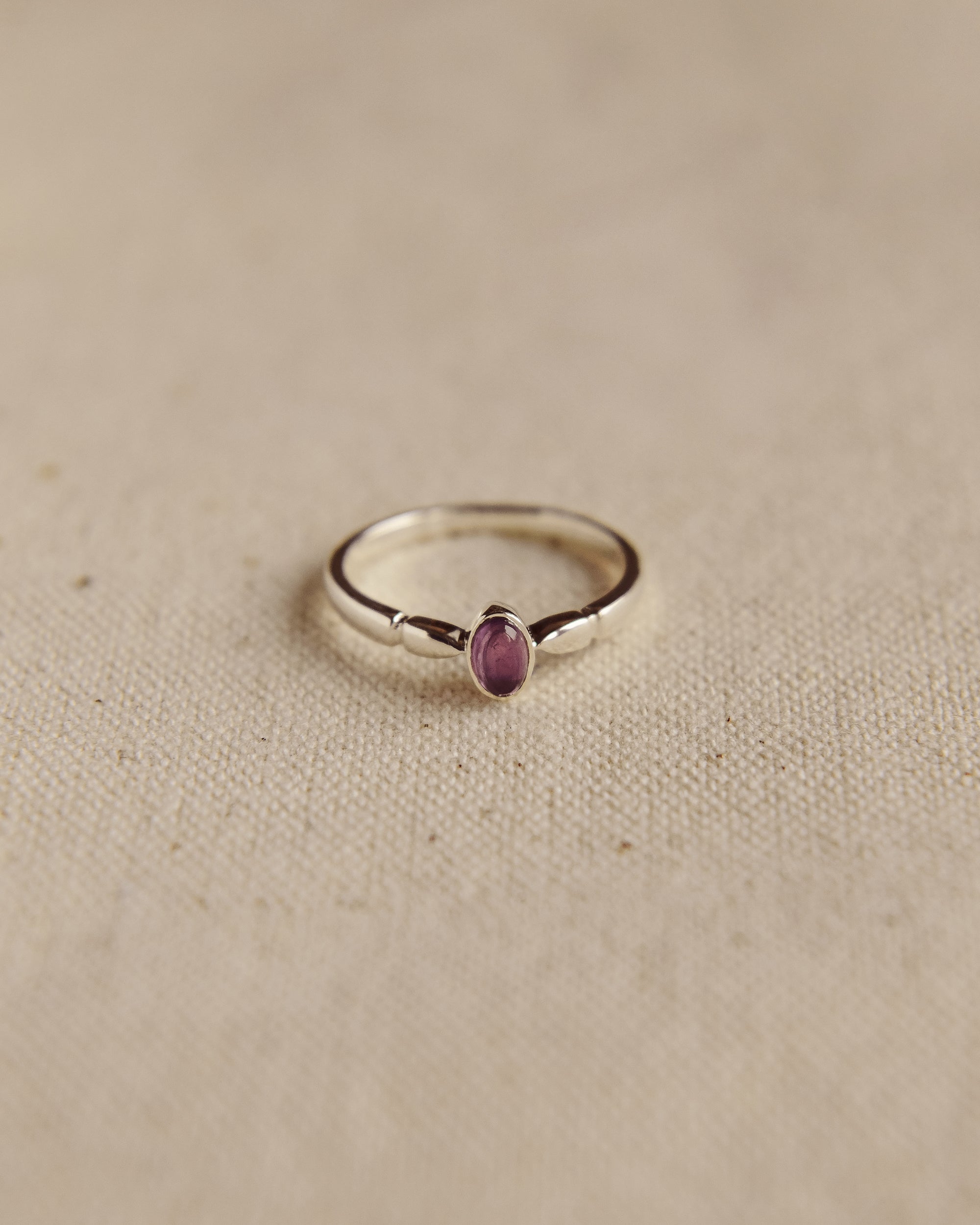 Image of Joanie Sterling Silver Birthstone Ring - February