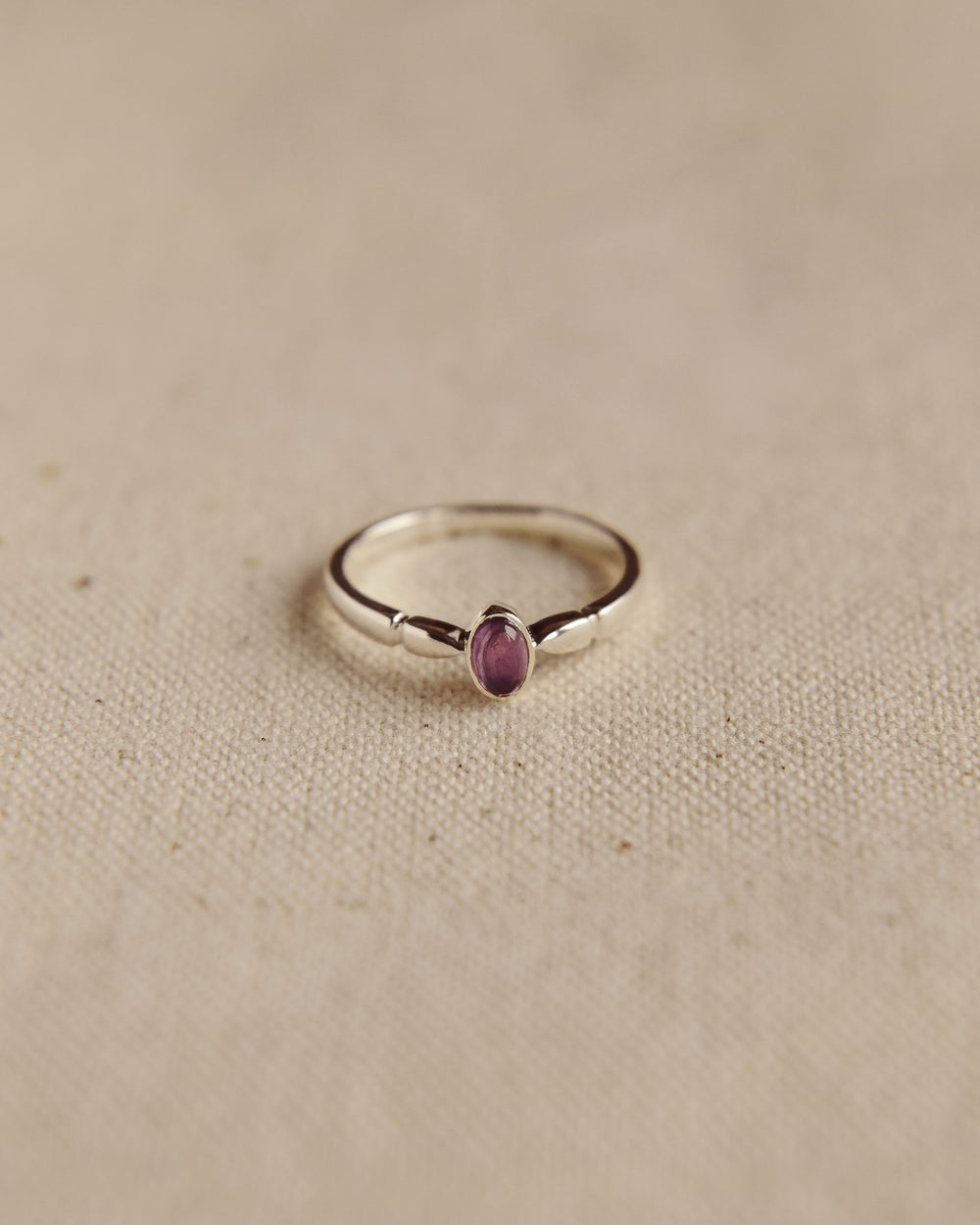 Joanie Sterling Silver Birthstone Ring - February