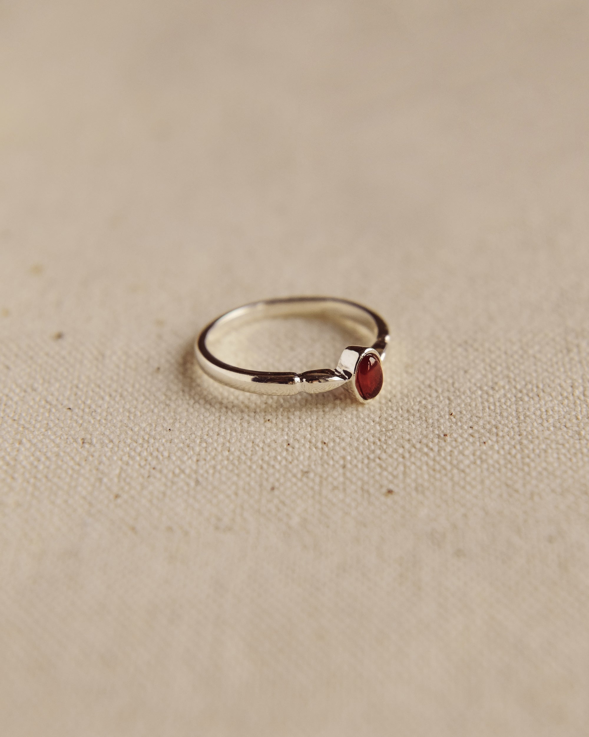 Joanie Sterling Silver Birthstone Ring - January