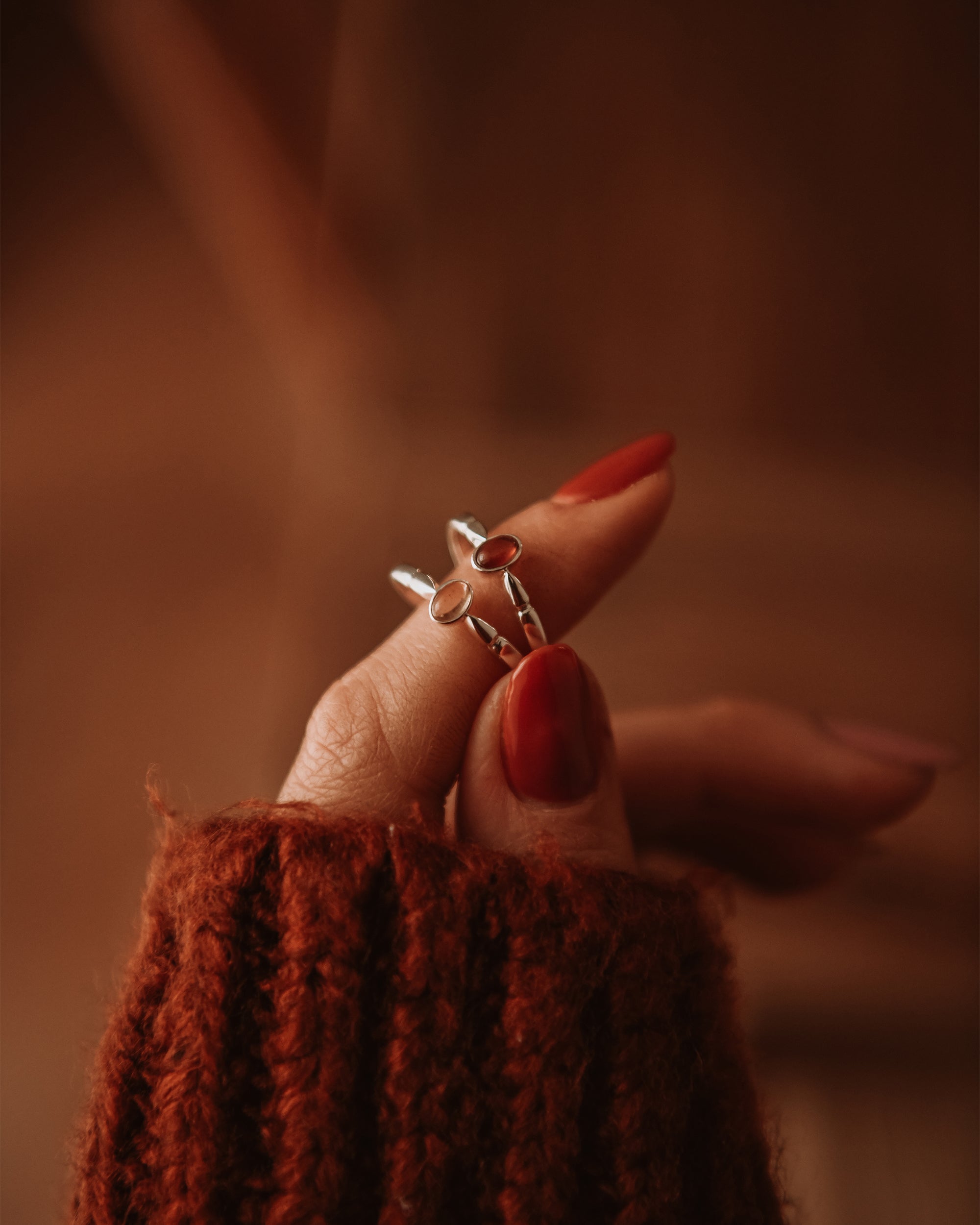 Joanie Sterling Silver Birthstone Ring - April