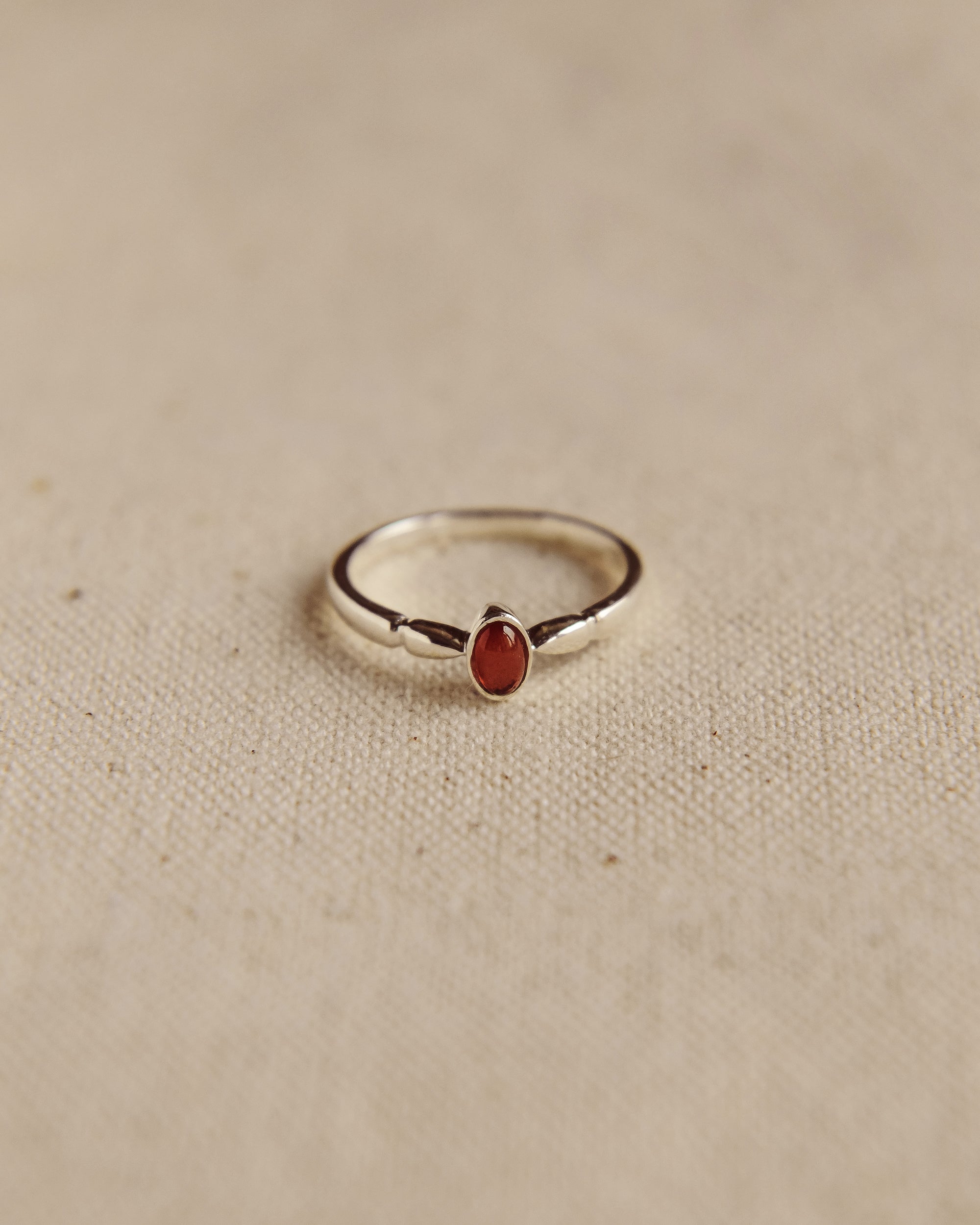 Image of Joanie Sterling Silver Birthstone Ring - January