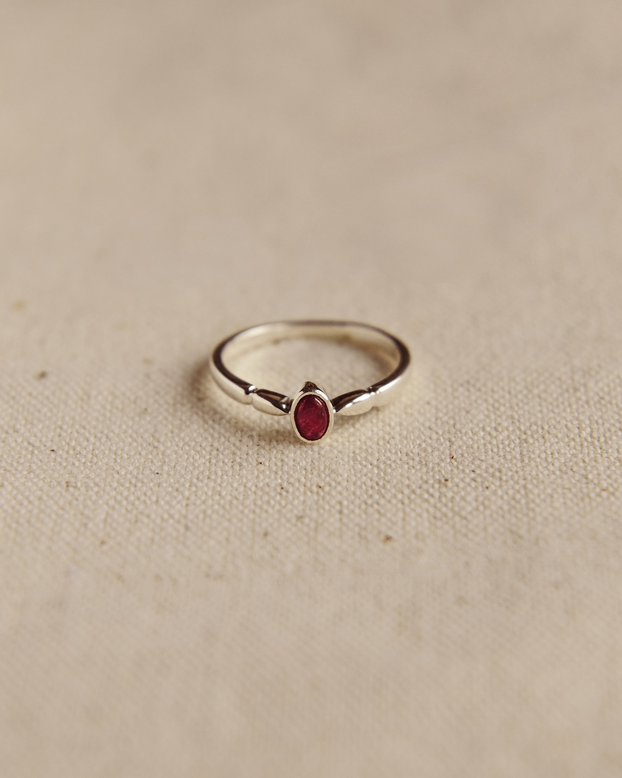 Joanie Sterling Silver Birthstone Ring - July