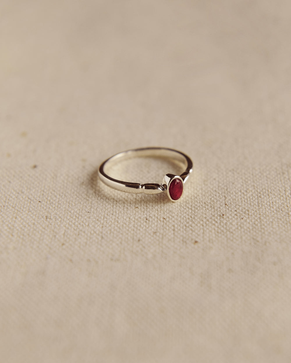 Joanie Sterling Silver Birthstone Ring - July