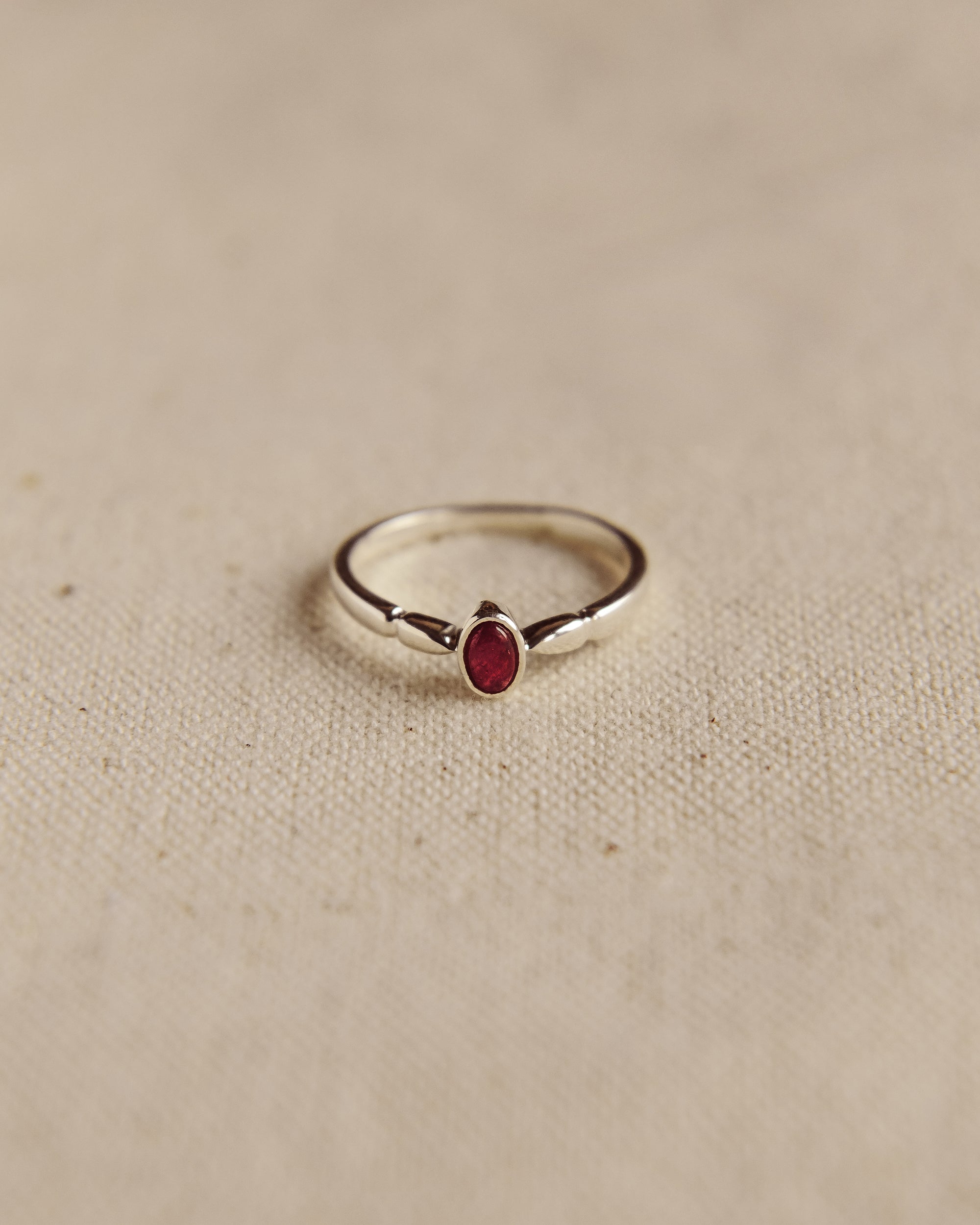 Image of Joanie Sterling Silver Birthstone Ring - July