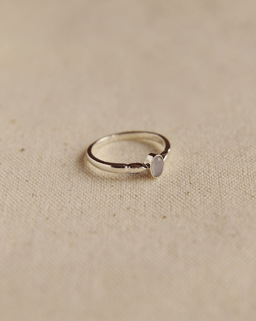 Joanie Sterling Silver Birthstone Ring - March