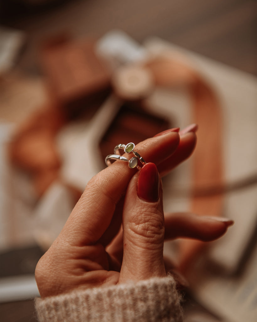 Joanie Sterling Silver Birthstone Ring - March