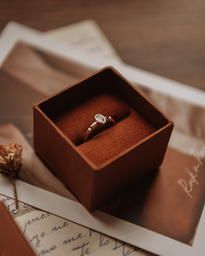 Joanie Sterling Silver Birthstone Ring - March