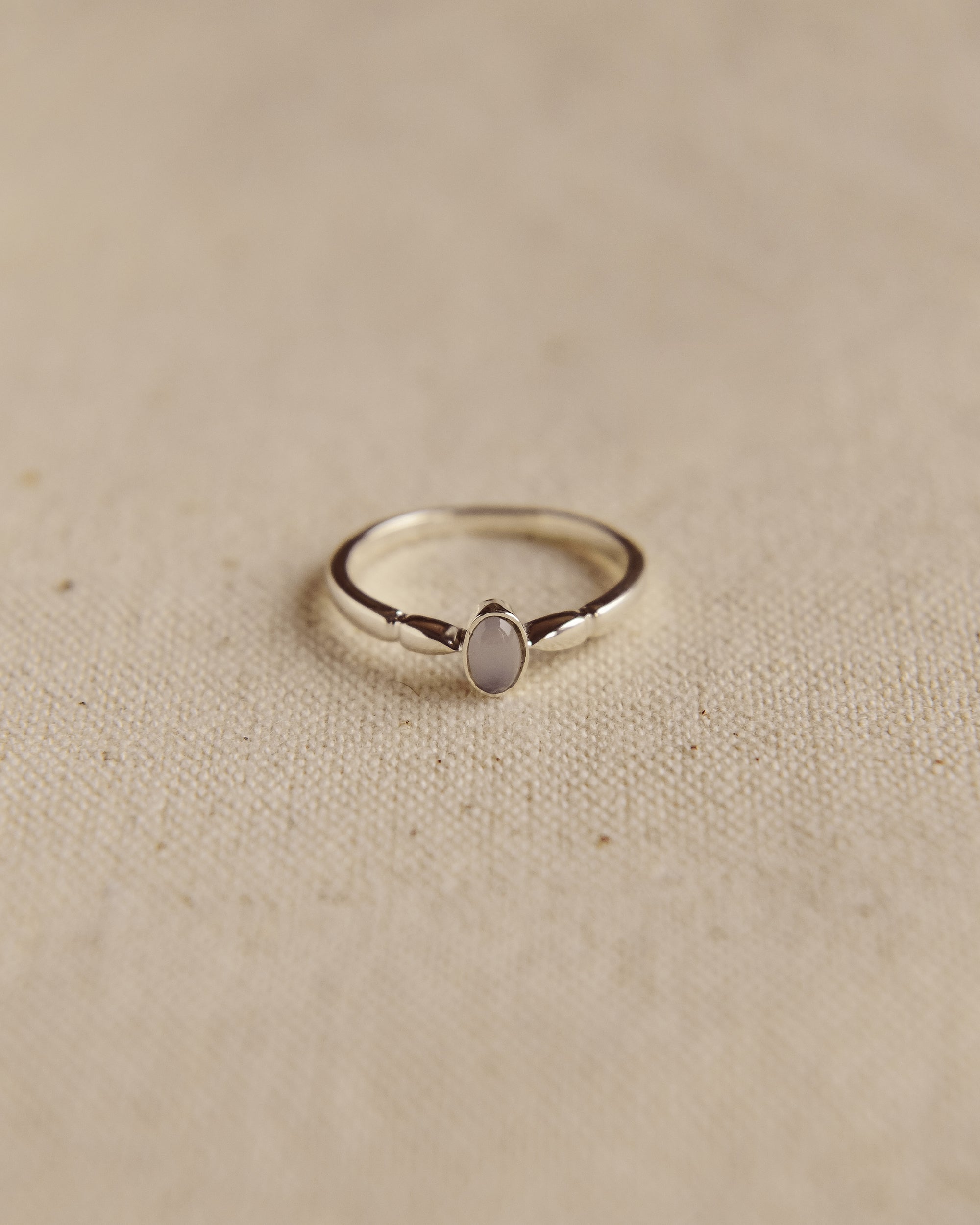 Image of Joanie Sterling Silver Birthstone Ring - March
