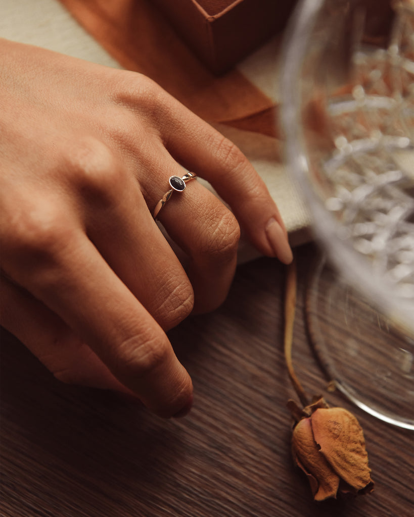 Joanie Sterling Silver Birthstone Ring - September